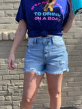 Drink On A Boat Graphic Tee