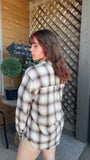Vintage Shade Plaid Print Button Down