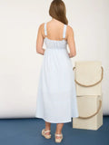 Sleeveless Striped Midi Dress