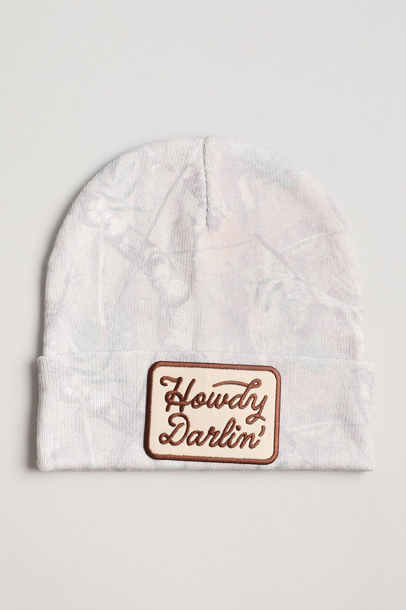 Howdy Darlin Camo Beanie