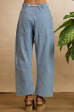 Denim Striped Wide Leg