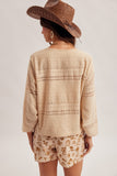 Front Drawstring Lace Top