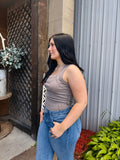 Ribbed Sleeveless Top
