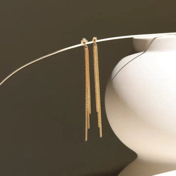 Token Makara Waterfall Earrings- Nonreturnable