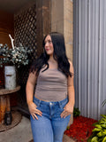 Ribbed Sleeveless Top