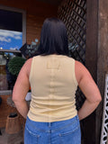 Ribbed Sleeveless Top