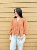 Ruffle Trim Detail Blouse