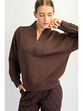 Scuba Luxe V Neck Pullover