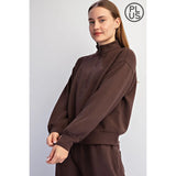 Quarter Zip Mock Neck Top
