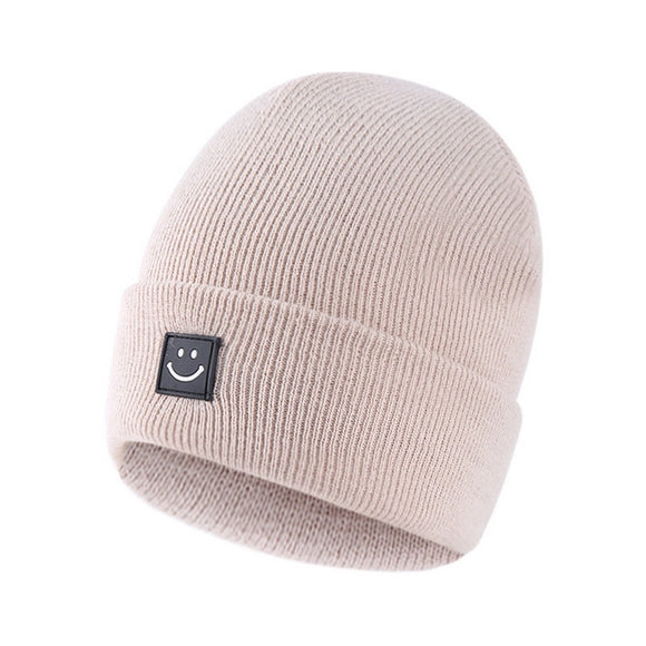 Children's Smiley Knit Hat