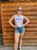 Merica 4th of July Graphic Tank Top