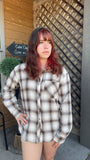 Vintage Shade Plaid Print Button Down