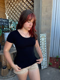 Reversible Soft and Stretchy Short Sleeve