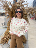 Floral Crewneck Sweater