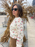 Floral Crewneck Sweater
