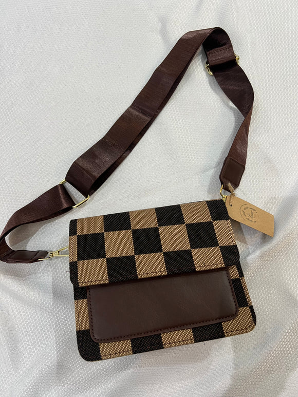 Checkered Crossbody