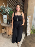 Sleeveless Wide Leg Jumpsuit