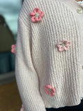 Kids Crochet Flower Cardigan