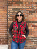 Quilted Christmas Plaid Vest