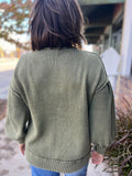 Washed Knit Cardigan