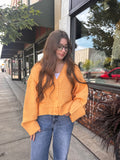 Cropped Button Up Cardigan
