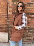 Long Puffy Vest