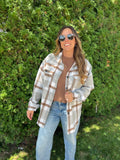 Plaid Button Flannel Shacket