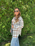 Plaid Button Flannel Shacket