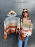 Multi Color Striped Sweater