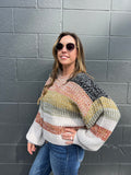 Multi Color Striped Sweater