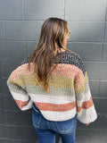 Multi Color Striped Sweater