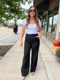 Wide Leg Tailored Pants