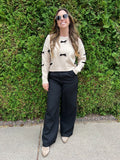 Ribbon Bow Applique Sweater