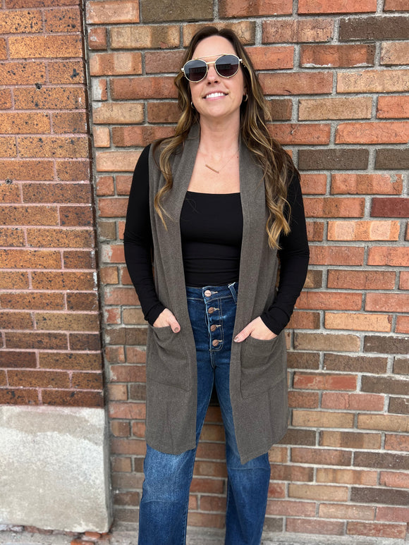 Weekend Brushed Pocket Vest