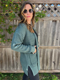 Waffle Open Cardigan Sweater