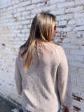 Chunky Knit Lightweight Crew Neck Sweater