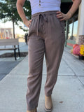 Tencel Blend Tapered Pants