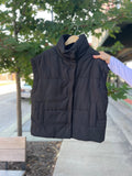 Oversized Snap Button Puffer Vest