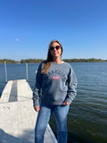Lakegirl American Flag Crewneck