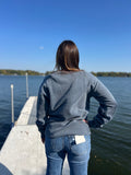 Lakegirl American Flag Crewneck
