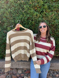 Striped Loose Fit Sweater