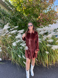 Vintage Velvet Mini Dress