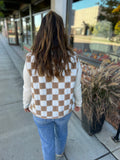 Checkered Sherpa Vest