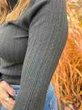 Avalee Funnel Neck Cable Sweater