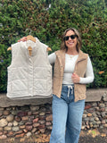 Corduroy Puffer Vest