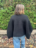 Crewneck Poncho Sweater
