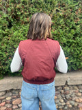 Cropped Mock Neck Puffer Vest