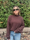 Ribbed Mock Neck Sweater