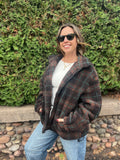 Sherpa Mock Neck Zip Up