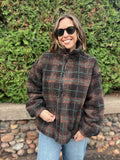 Sherpa Mock Neck Zip Up